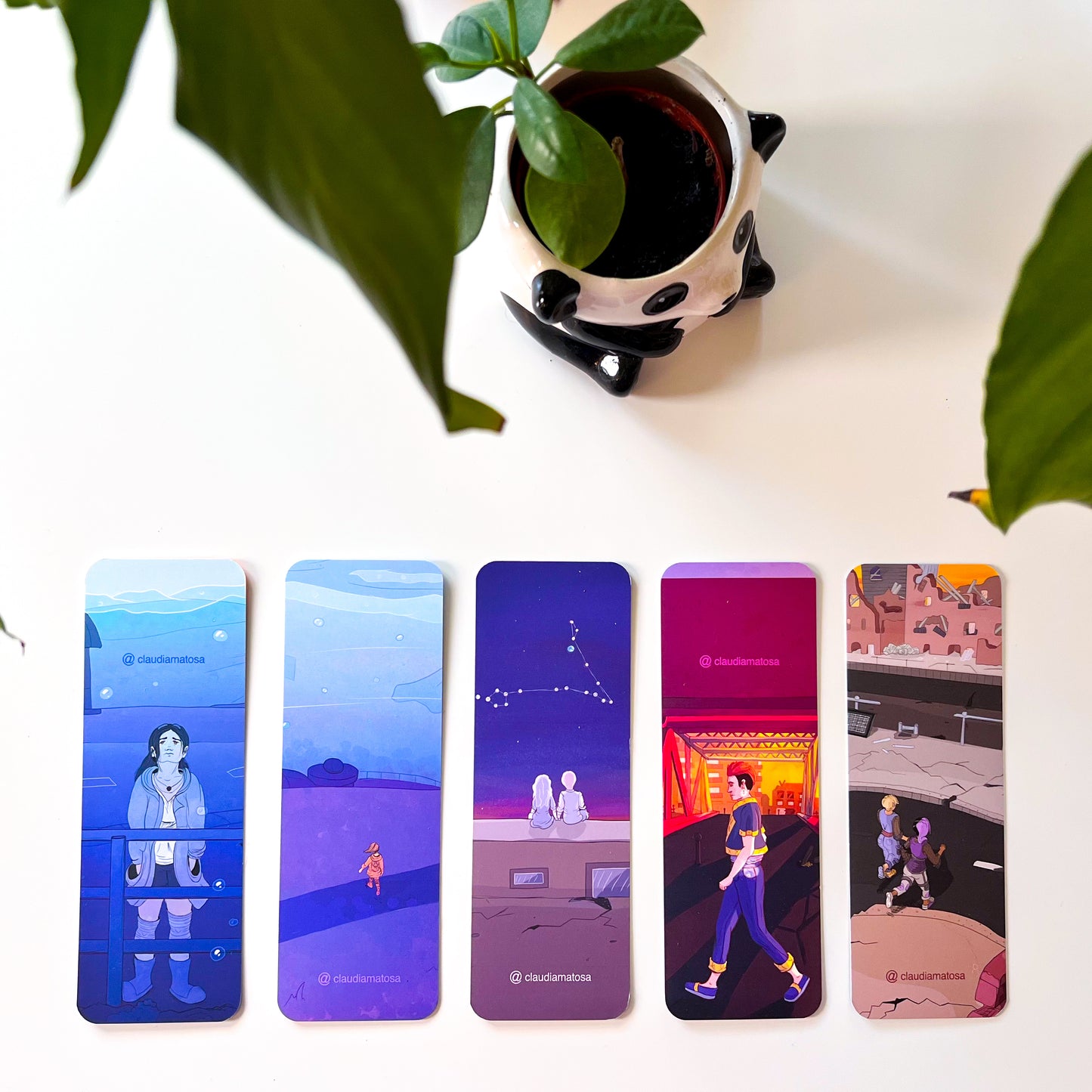 Double-Sided Sci-Fi Art Bookmark Bundle