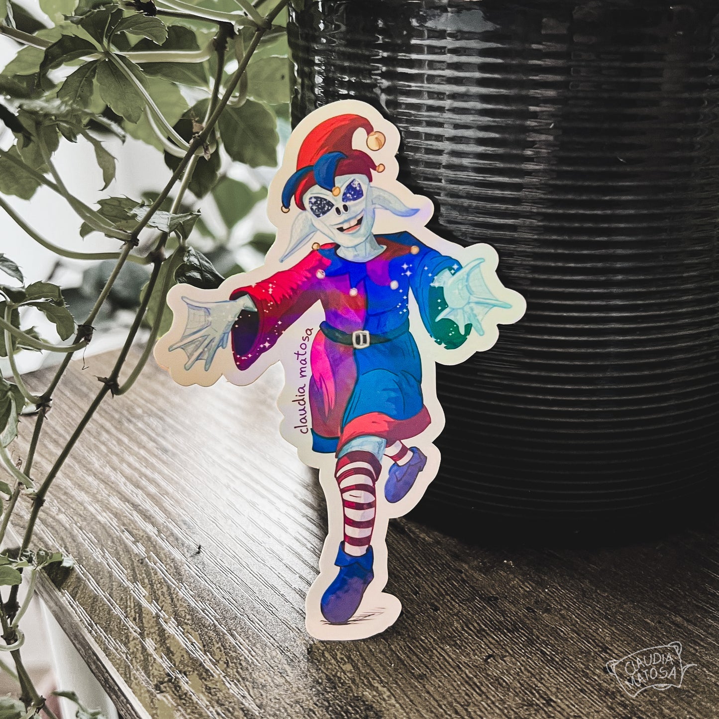 Alien Christmas Elf Sticker