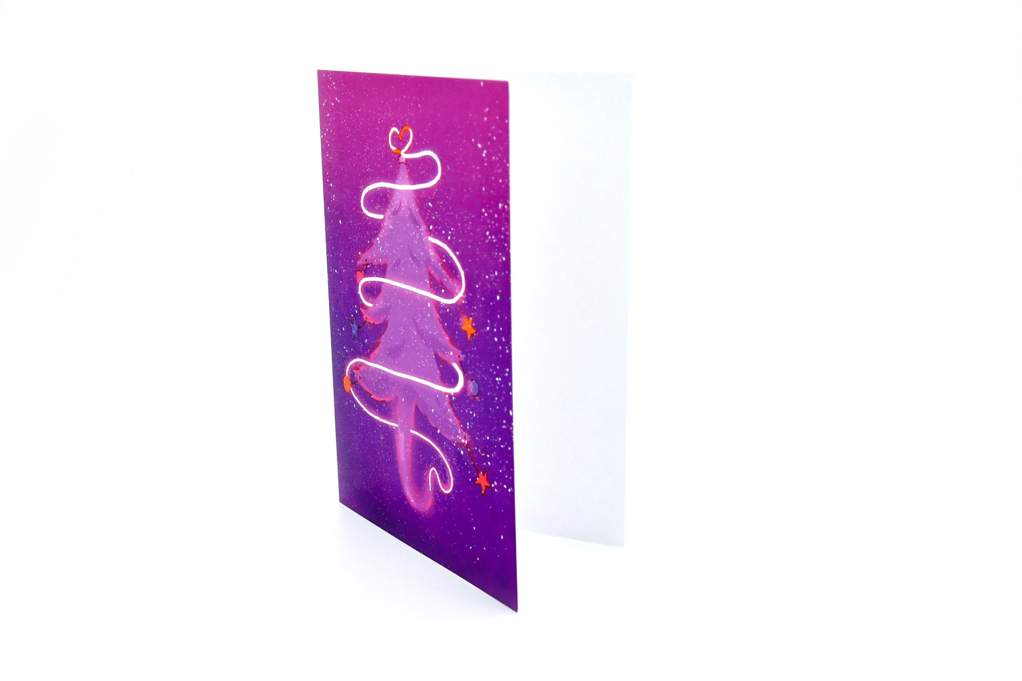 Christmas Card -Purple