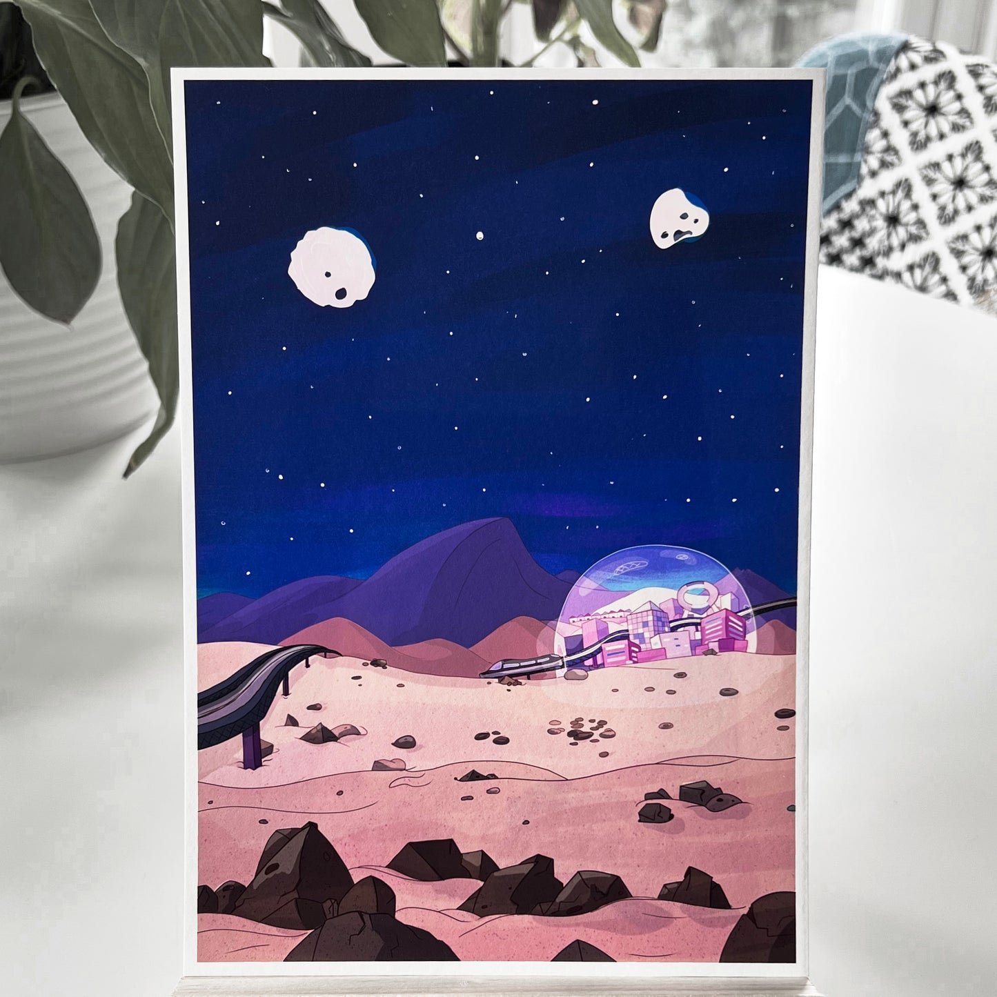 Bubble City on Mars Print