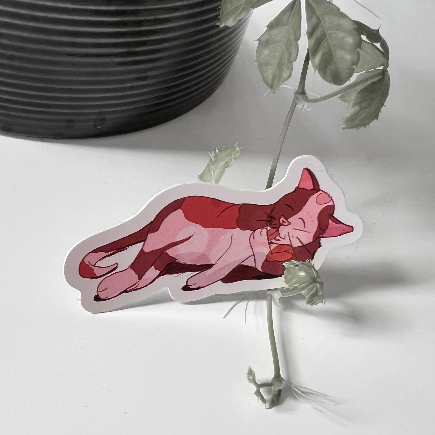Lazy Cat Sticker