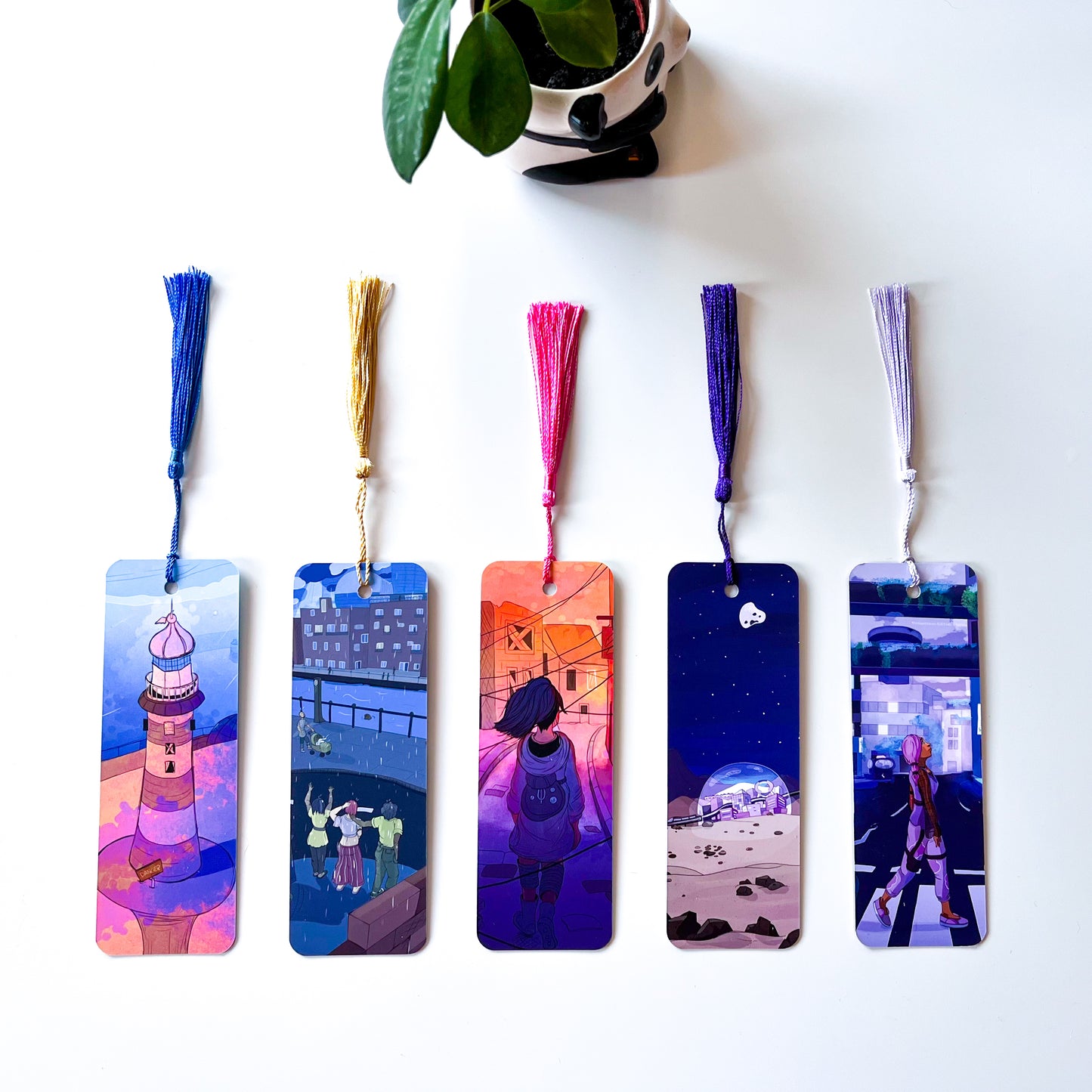 Double-Sided Sci-Fi Art Bookmark Bundle (With Tassels)