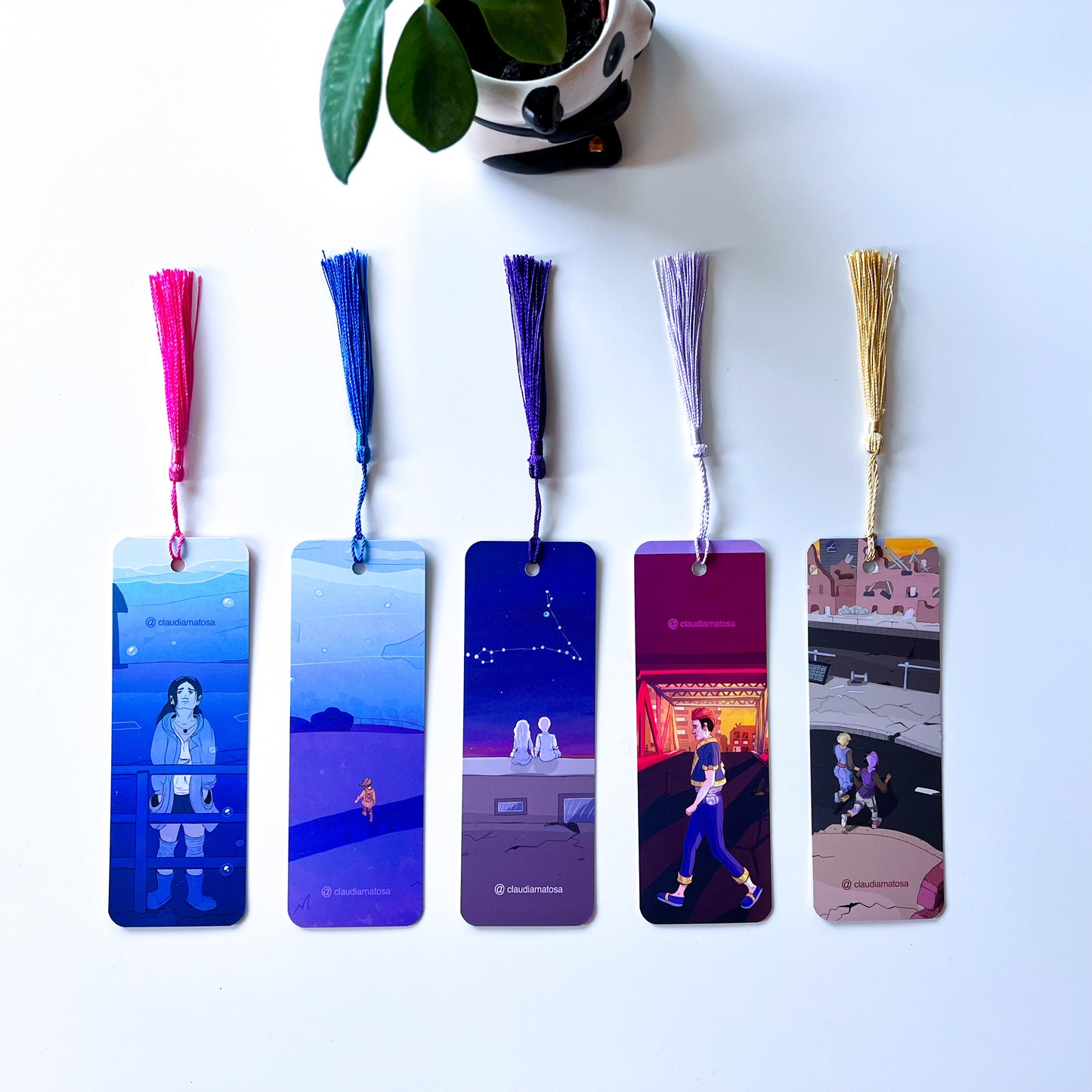 Double-Sided Sci-Fi Art Bookmark Bundle (With Tassels)