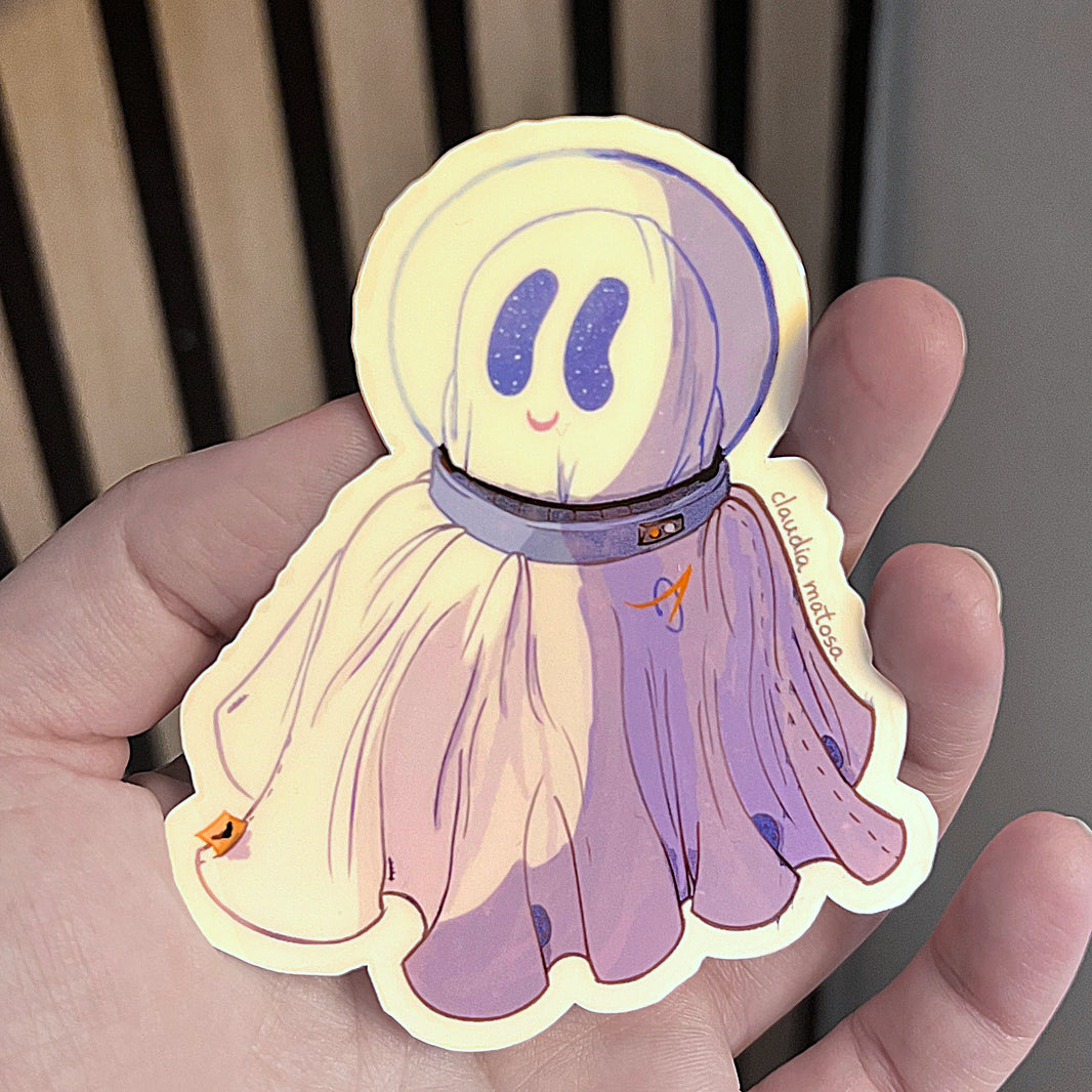 Astronaut Ghost Sticker