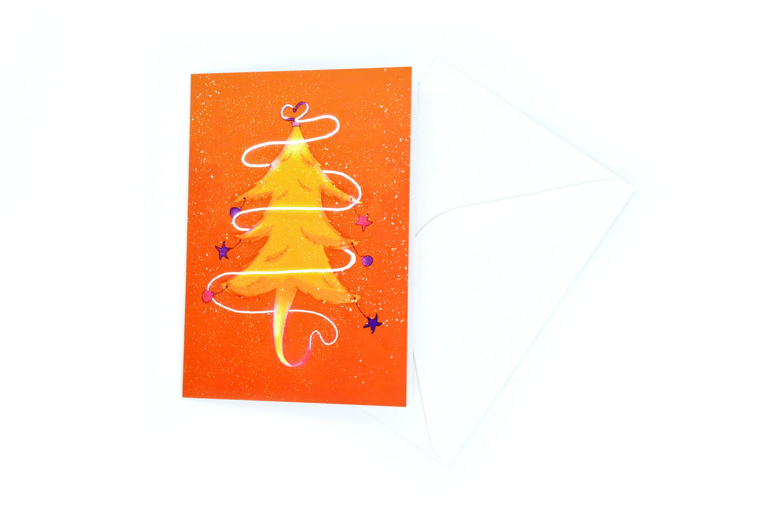 Christmas Card - Orange