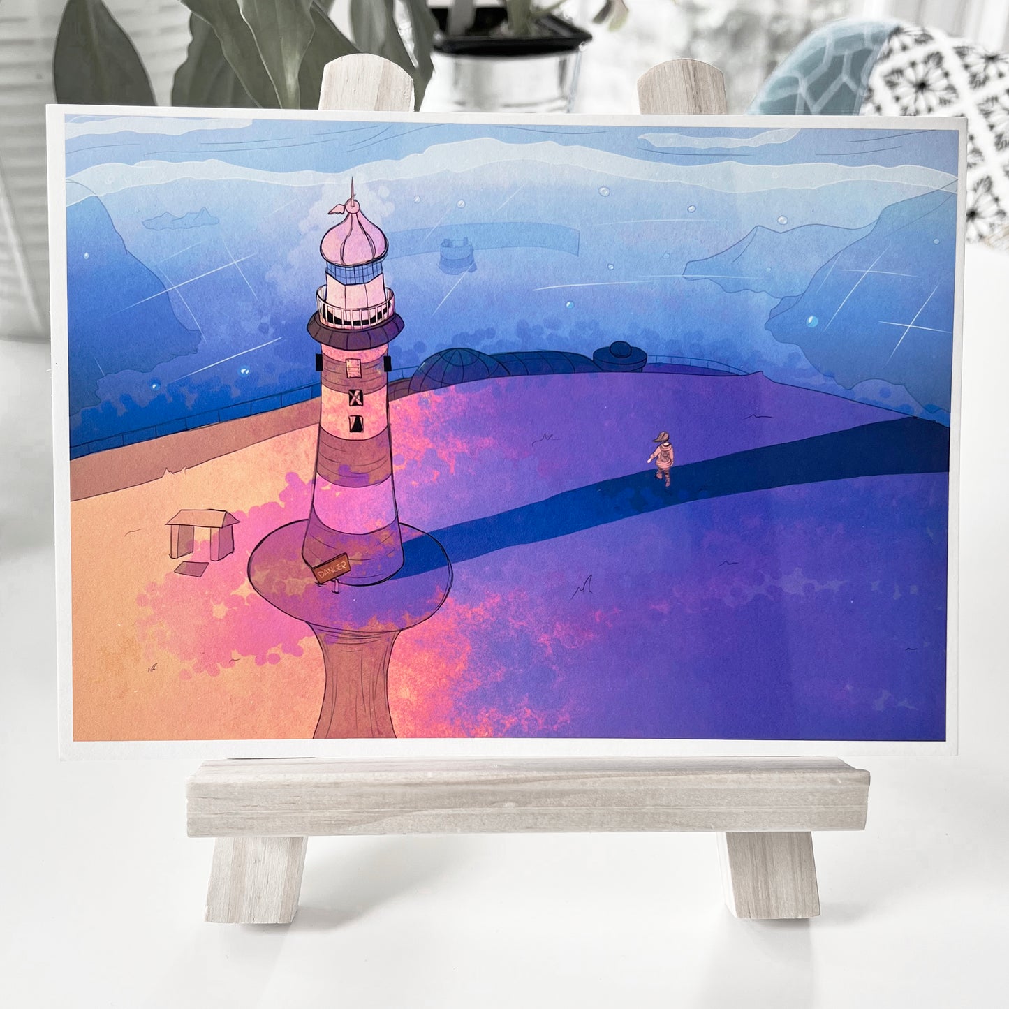 Lighthouse by the Sea Print