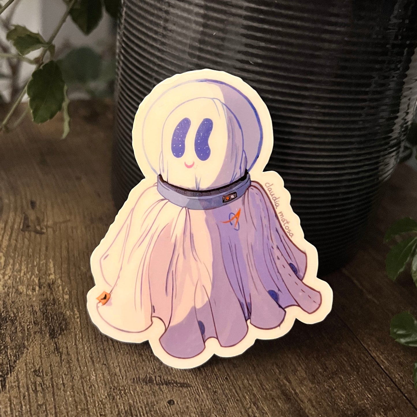 Astronaut Ghost Sticker